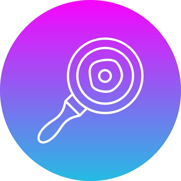 Icono de la sartén para freír