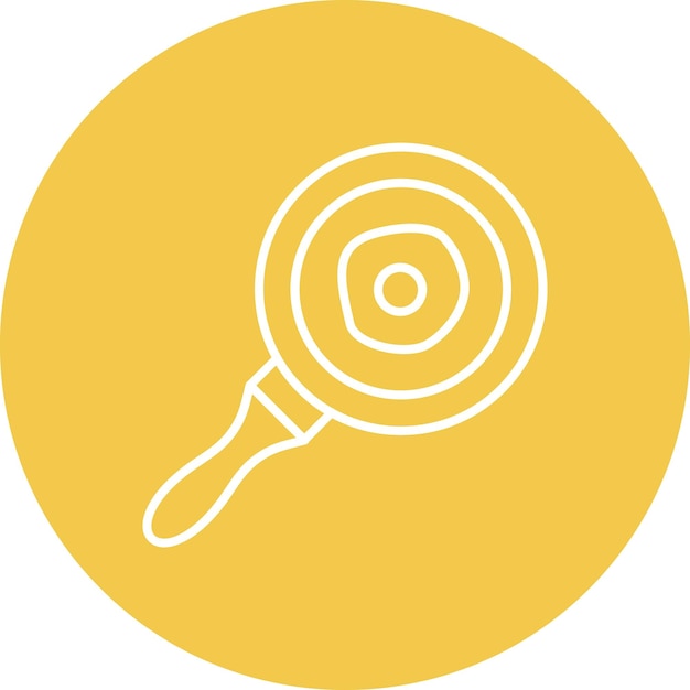 Icono de la sartén para freír