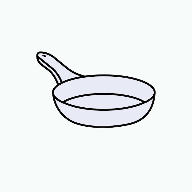 Icono De Sartén Utensilio Utensilios De Cocina Símbolo De Equipo De Tostado