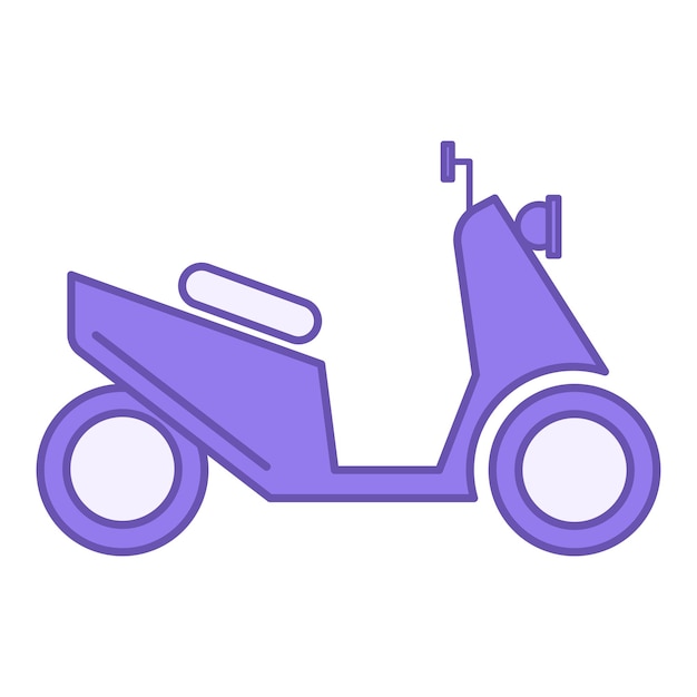 Icono de scooter de colores