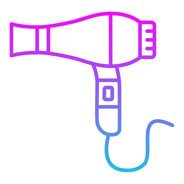 El icono del secador de cabello