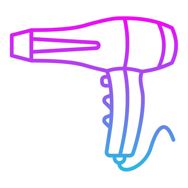 Vector el icono del secador de cabello