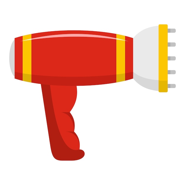 Icono de secador de pelo Ilustración plana del icono de vector de secador de pelo para web