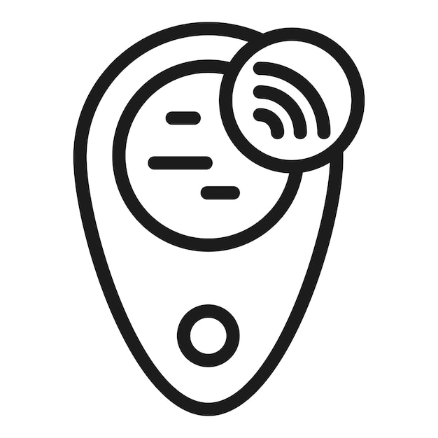 Icono de seguimiento de gimnasio Contorno Icono de vector de seguimiento de gimnasio para diseño web aislado sobre fondo blanco
