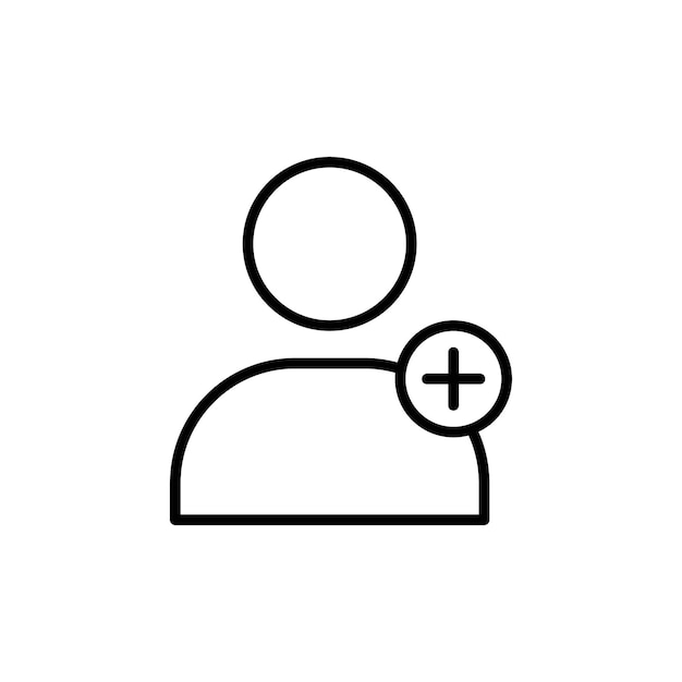 El icono de seguimiento del usuario es perfecto para las redes sociales y las redes