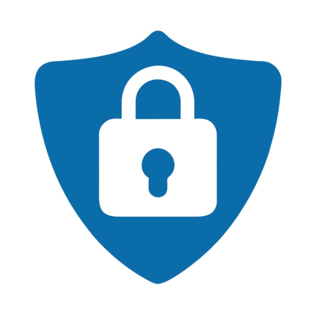 icono de seguridad cb formas de color gradiente