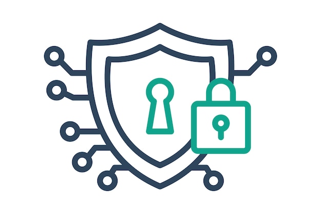icono de seguridad cibernética
