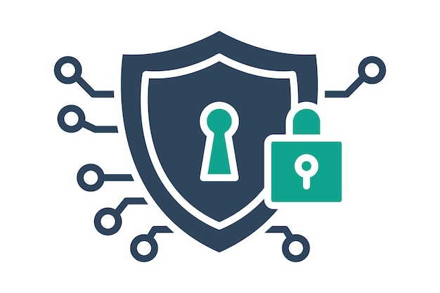 icono de seguridad cibernética