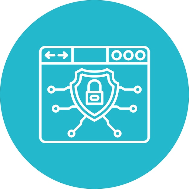Icono de seguridad cibernética
