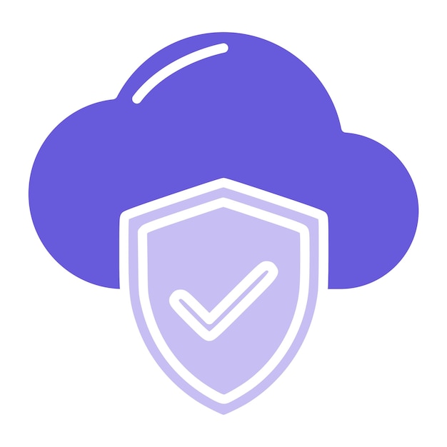 Icono de seguridad en la nube