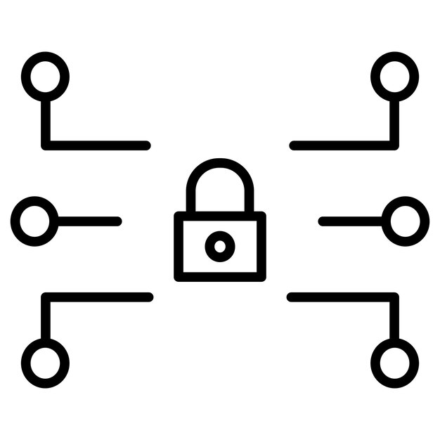 Icono de seguridad de la red