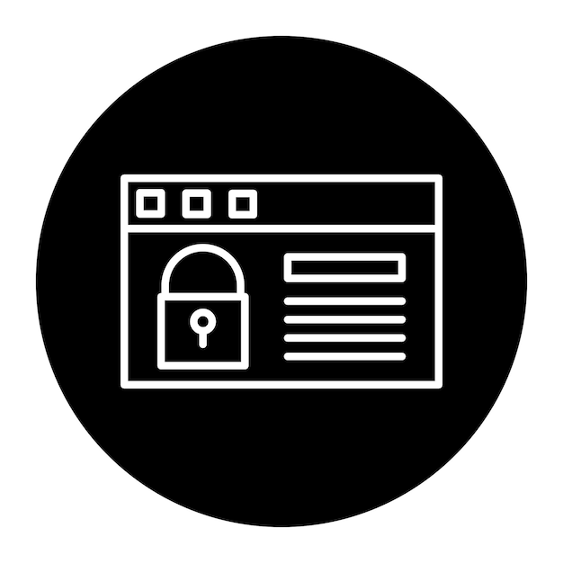 Icono de seguridad del sitio
