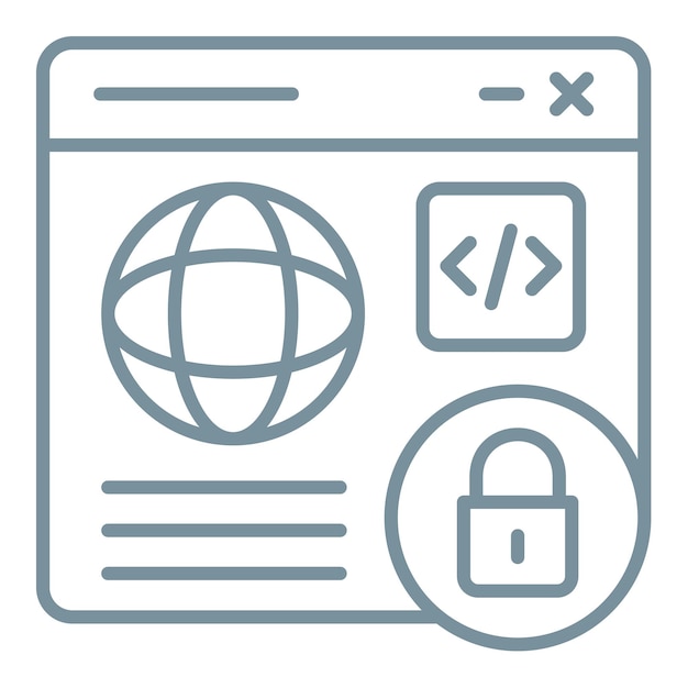 Icono de seguridad de la web