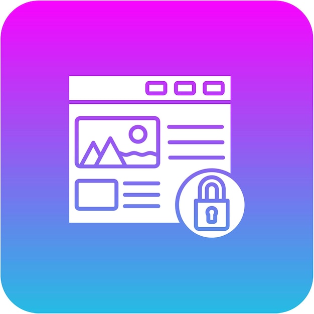 Icono de seguridad de la web