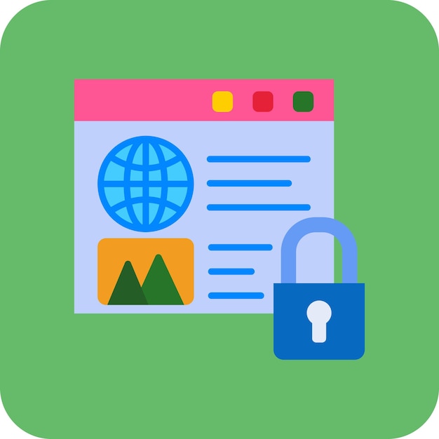 Icono de seguridad de la web