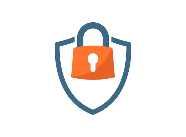 Icono seguro en estilo plano Ilustración vectorial de garantía de privacidad en un fondo aislado Concepto comercial de señal de riesgo de seguridad