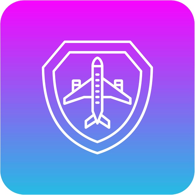Icono de seguro de viaje