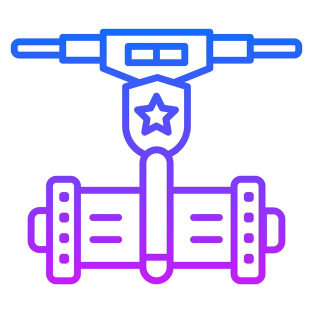 El icono del Segway de la policía