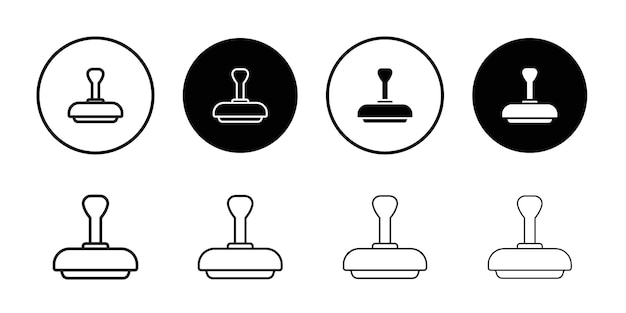 El icono del sello establece el signo del contorno