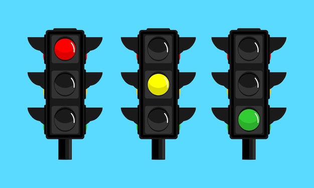 icono de semáforo vectorial aislado