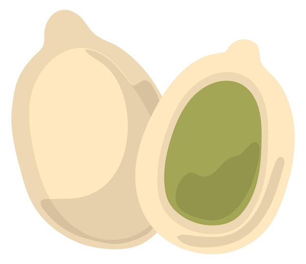 Icono de semillas de calabaza Aperitivo crudo natural saludable