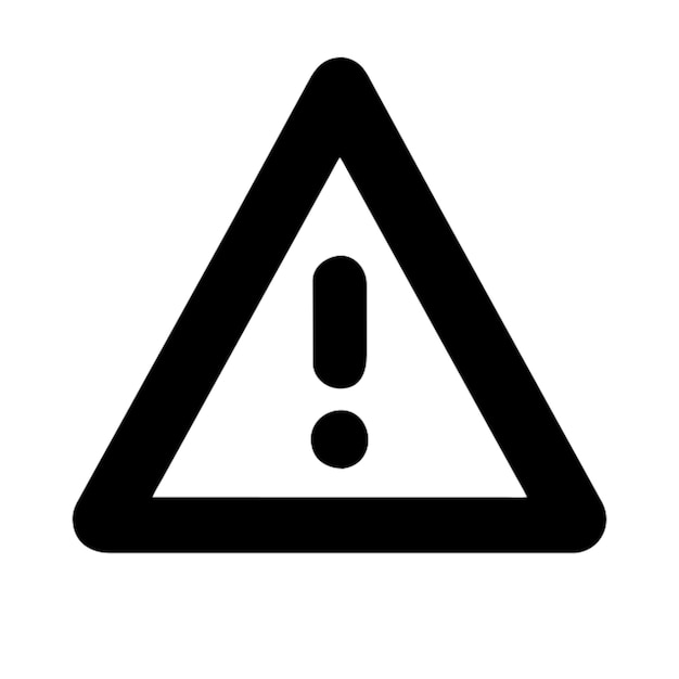 icono de señal de advertencia de cierre