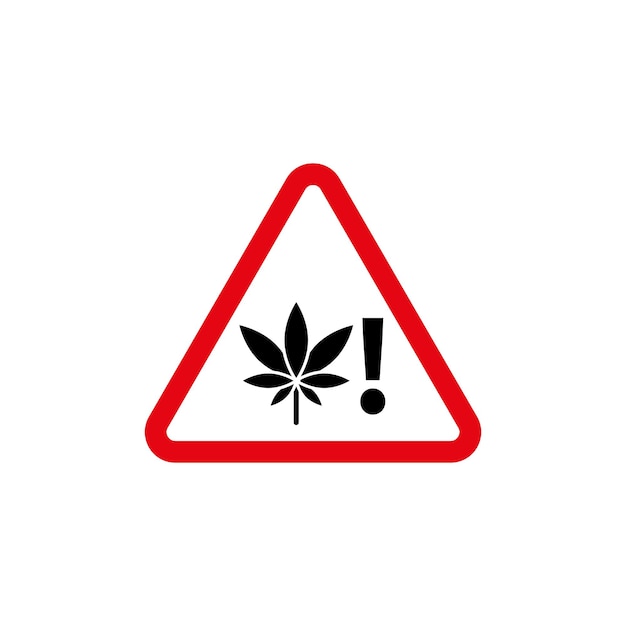 Icono de señal de advertencia de embalaje de cannabis establecido en California Weed Legal Advisory en el símbolo vectorial de embalajes de productos de cannabis en un estilo negro lleno y delineado Signo de regulación de malezas y concienciación del consumidor