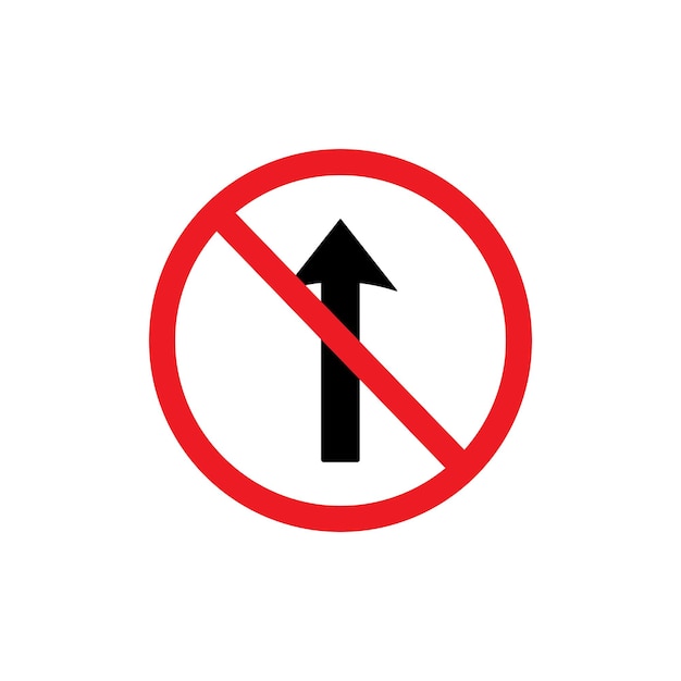 Icono de señal de no entrada establecido Restricción de acceso sin símbolo de vector de entrada y tráfico en un estilo de relleno y contorno en negro Regulaciones para la señal de áreas prohibidas