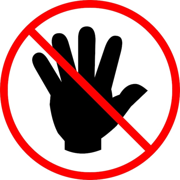 icono de señal prohibida o iniciar sesión en parada prohibida