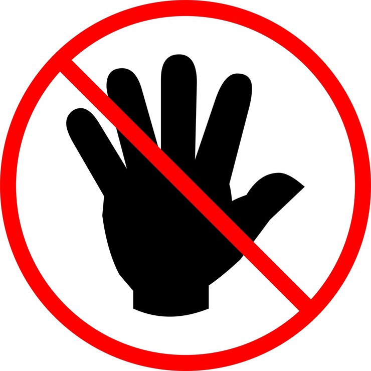 Vector icono de señal prohibida o iniciar sesión en parada prohibida