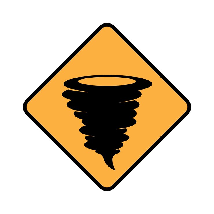 Vector icono de señal de tráfico signo de áreas propensas a fuertes vientosvector ilustración diseño de símbolo