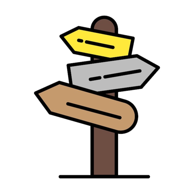 El icono de la señalización