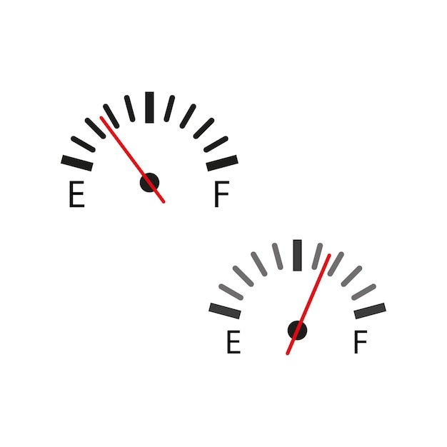 Vector icono de sensor de combustible. ilustración vectorial