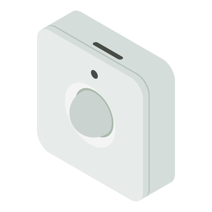 Vector icono del sensor de movimiento icono isométrico del vector del sensor de movimiento para el diseño web aislado en fondo blanco