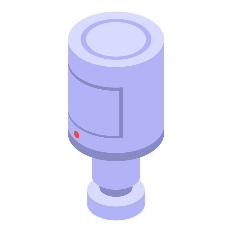 Vector icono de sensor de movimiento isométrico del icono de vector de sensor de movimiento para diseño web aislado sobre fondo blanco