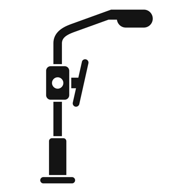 Icono del sensor de seguridad de la carretera vector simple parada vista inteligente
