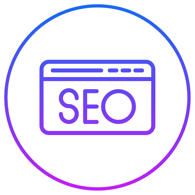 Icono de SEO internacional (en inglés)
