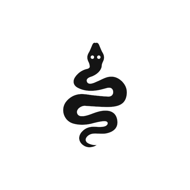 Icono de serpiente aislado en fondo blanco