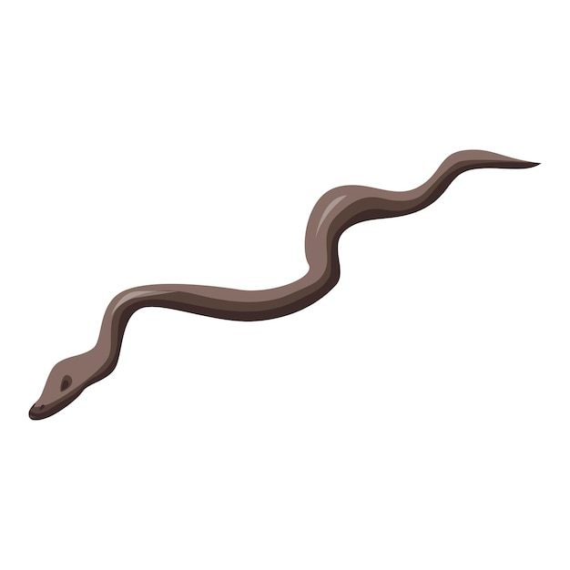 Icono de serpiente zoológico Isométrico del icono de vector de serpiente zoológico para diseño web aislado sobre fondo blanco