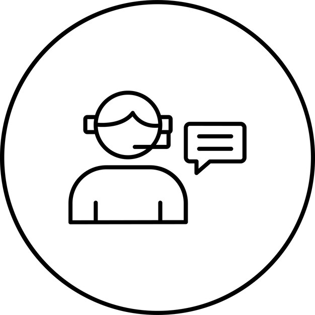 Icono de servicio al cliente