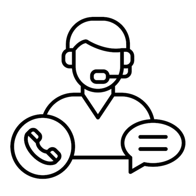 Icono de servicio al cliente
