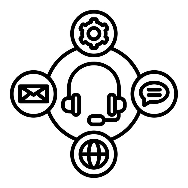 Icono de servicio al cliente