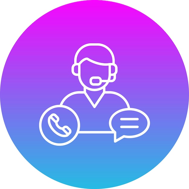 Icono de servicio al cliente