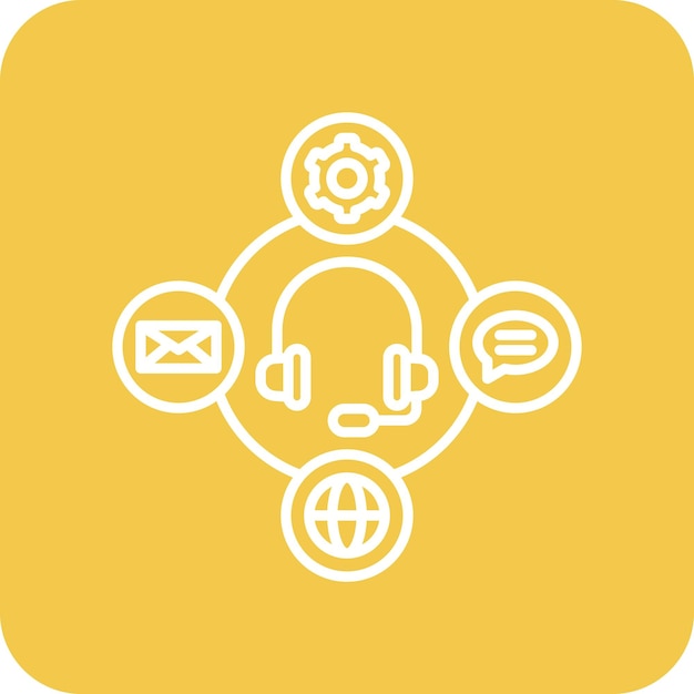 Icono de servicio al cliente