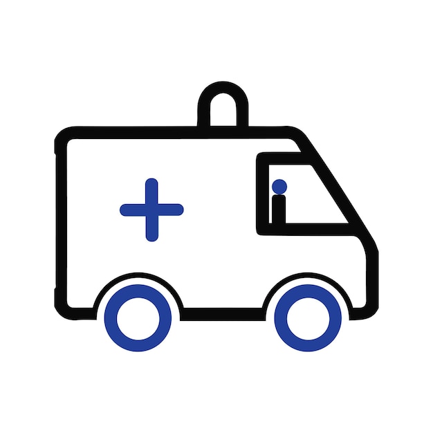 icono del servicio de ambulancia de emergencia