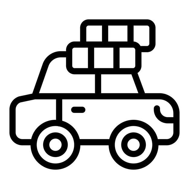 Icono de servicio de coche vector de contorno Auto spray neumático de garaje