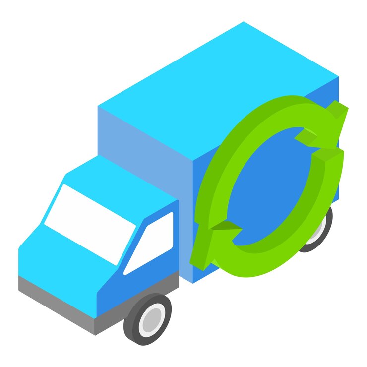 Vector icono de servicio de entrega ilustración isométrica del icono de vector de servicio de entrega para web