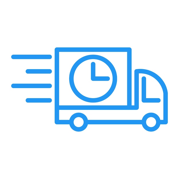 icono del servicio de entrega de paquetes en espera