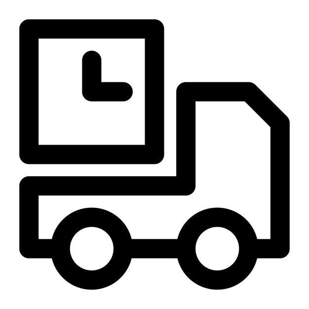 icono del servicio de entrega de paquetes en espera