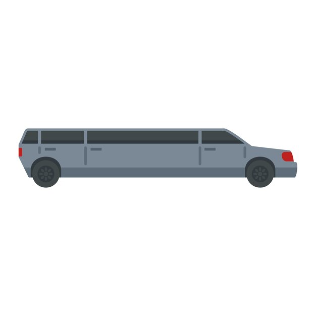 Icono de servicio de limusina Ilustración plana del icono de vector de servicio de limusina para diseño web